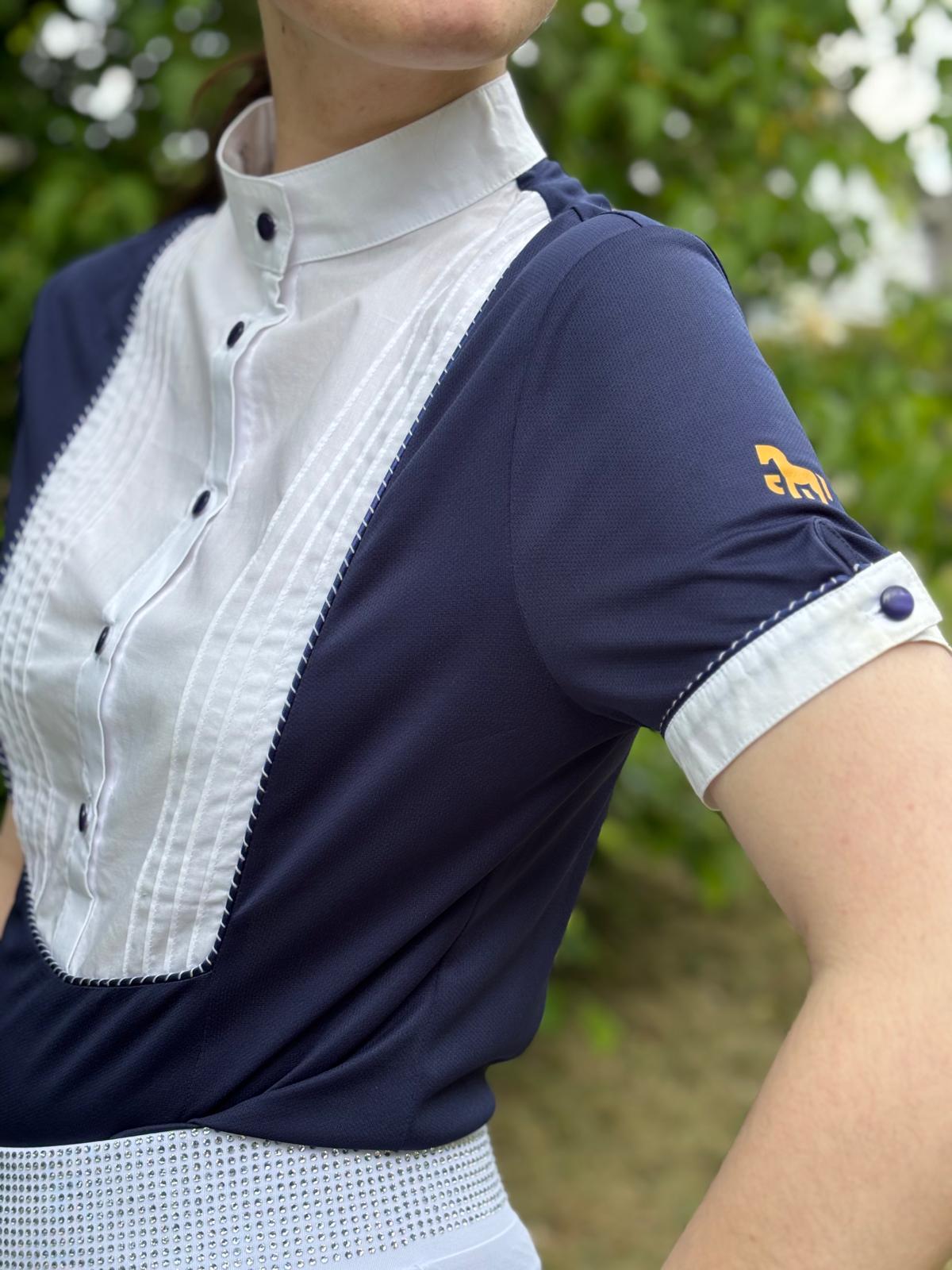 Turniershirt Elegance Shortsleeve - Navy