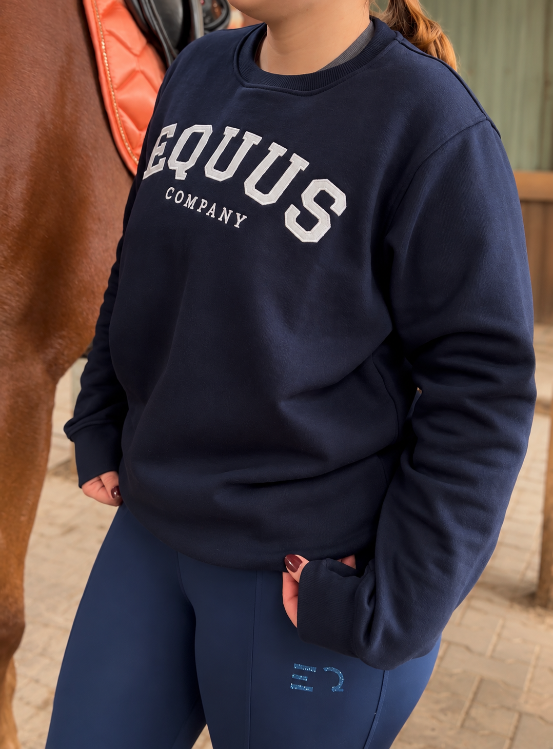 EQUUS UNIVERSITY -Sweatshirt – Navy