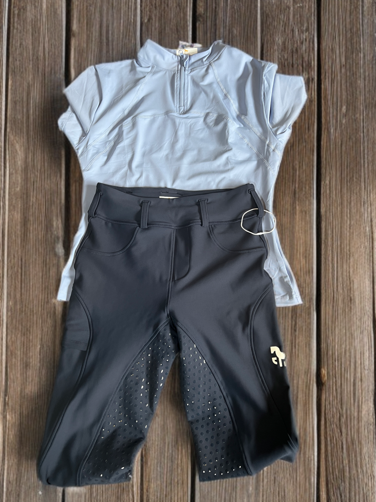 EquusFlex Training Shirt-Sky Blau