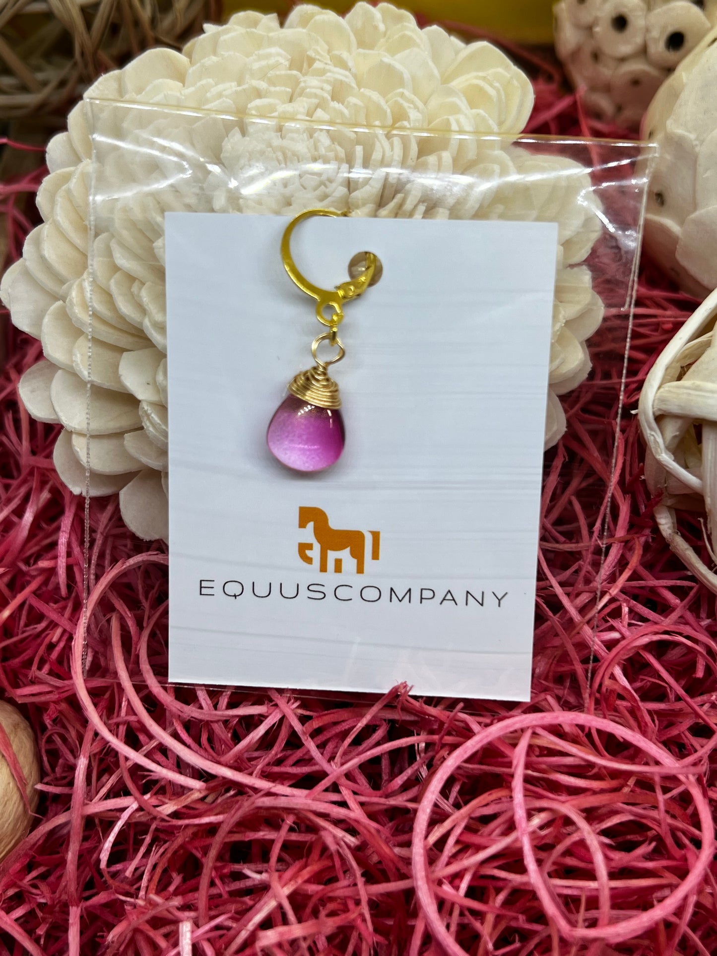 Horse Charm - Pink Drop - Limited