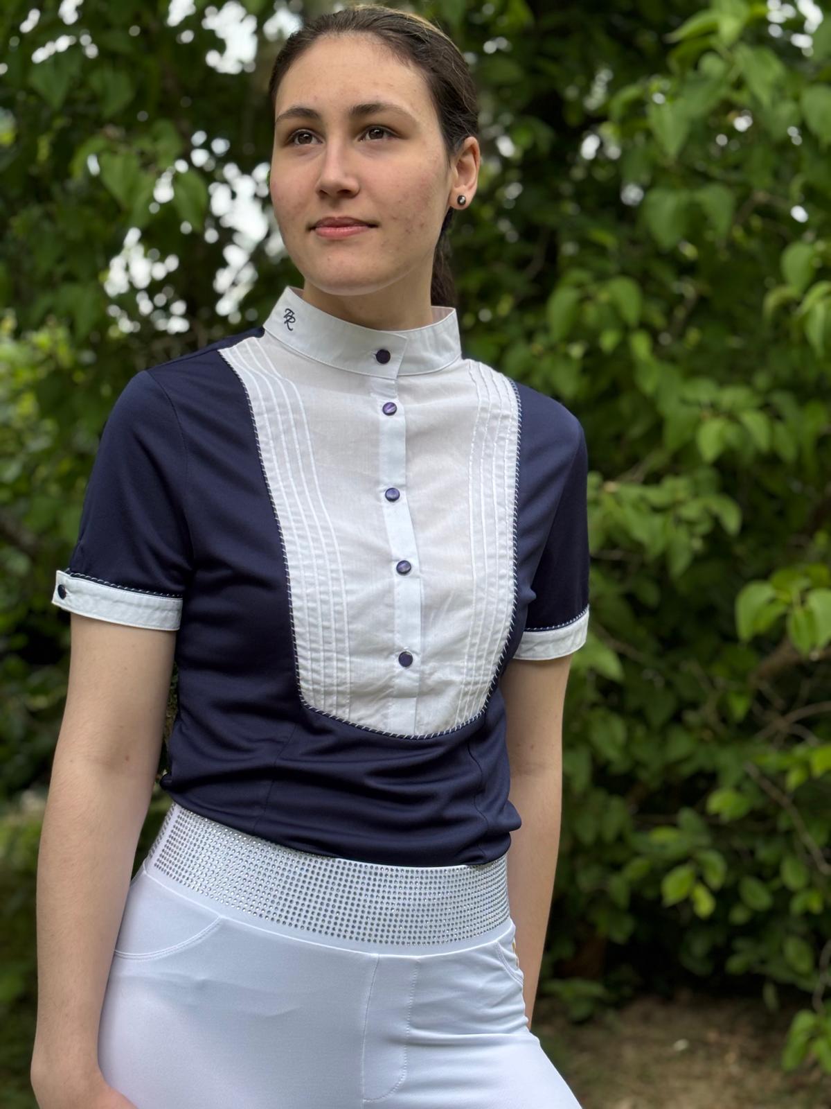 Turniershirt Elegance Shortsleeve - Navy