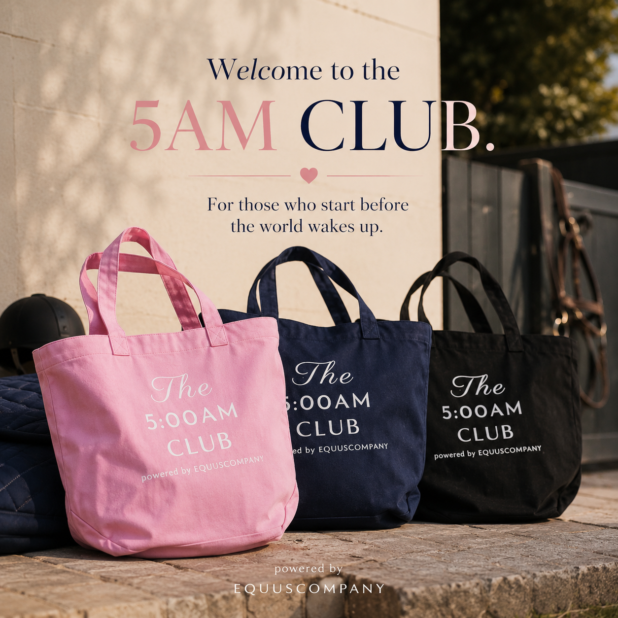 5:00 AM Club Stable/Trainingl Bag - Blush pink