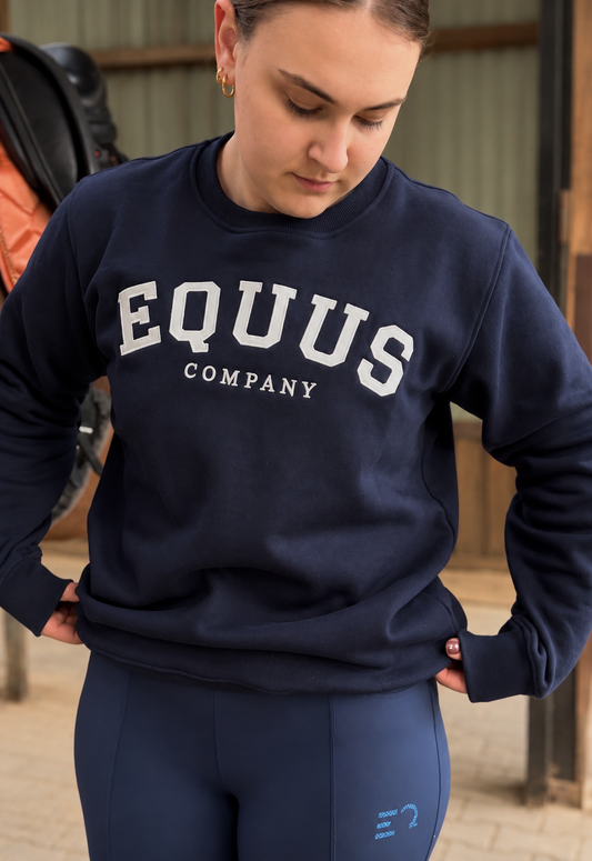 EQUUS UNIVERSITY -Sweatshirt – Navy