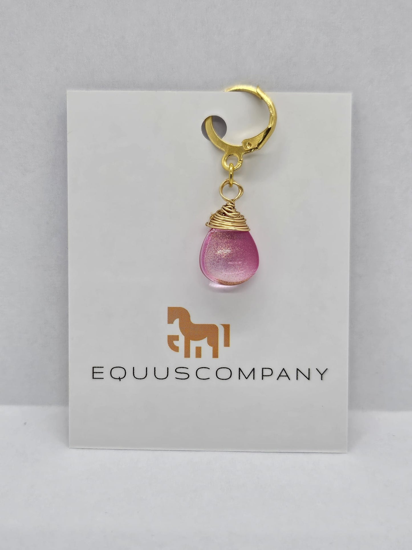 Horse Charm - Pink Drop - Limited