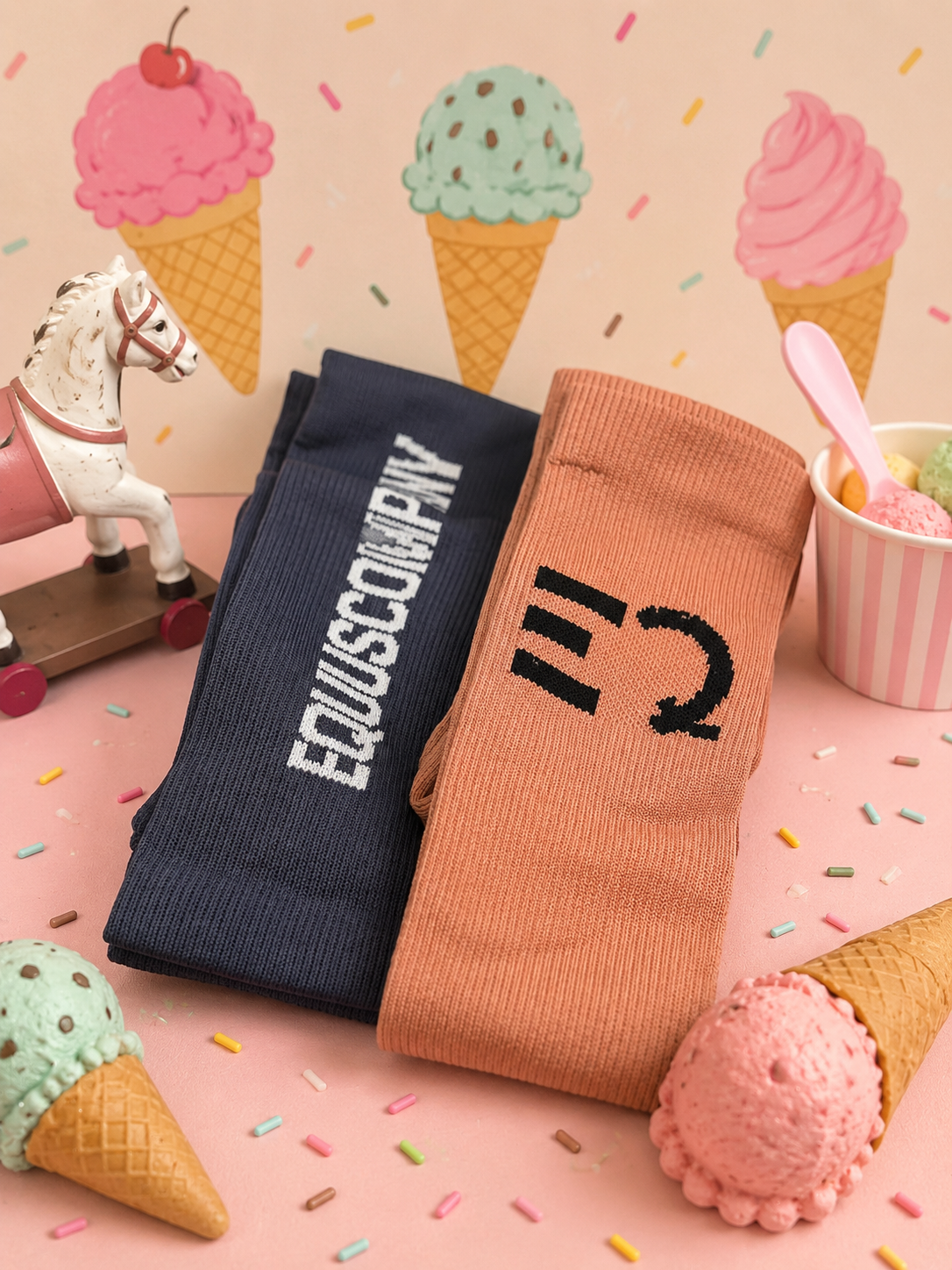 Equus Socken - Iced Coffee