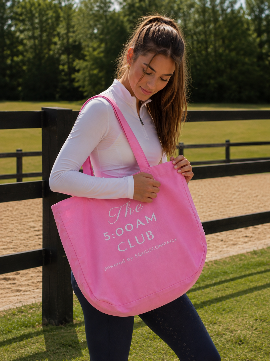 5:00 AM Club Stable/Trainingl Bag - Blush pink