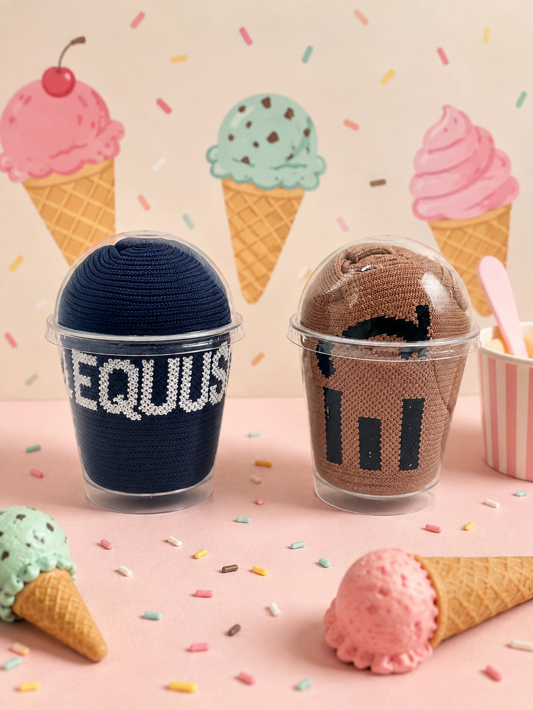 Equus Socken - Iced Coffee