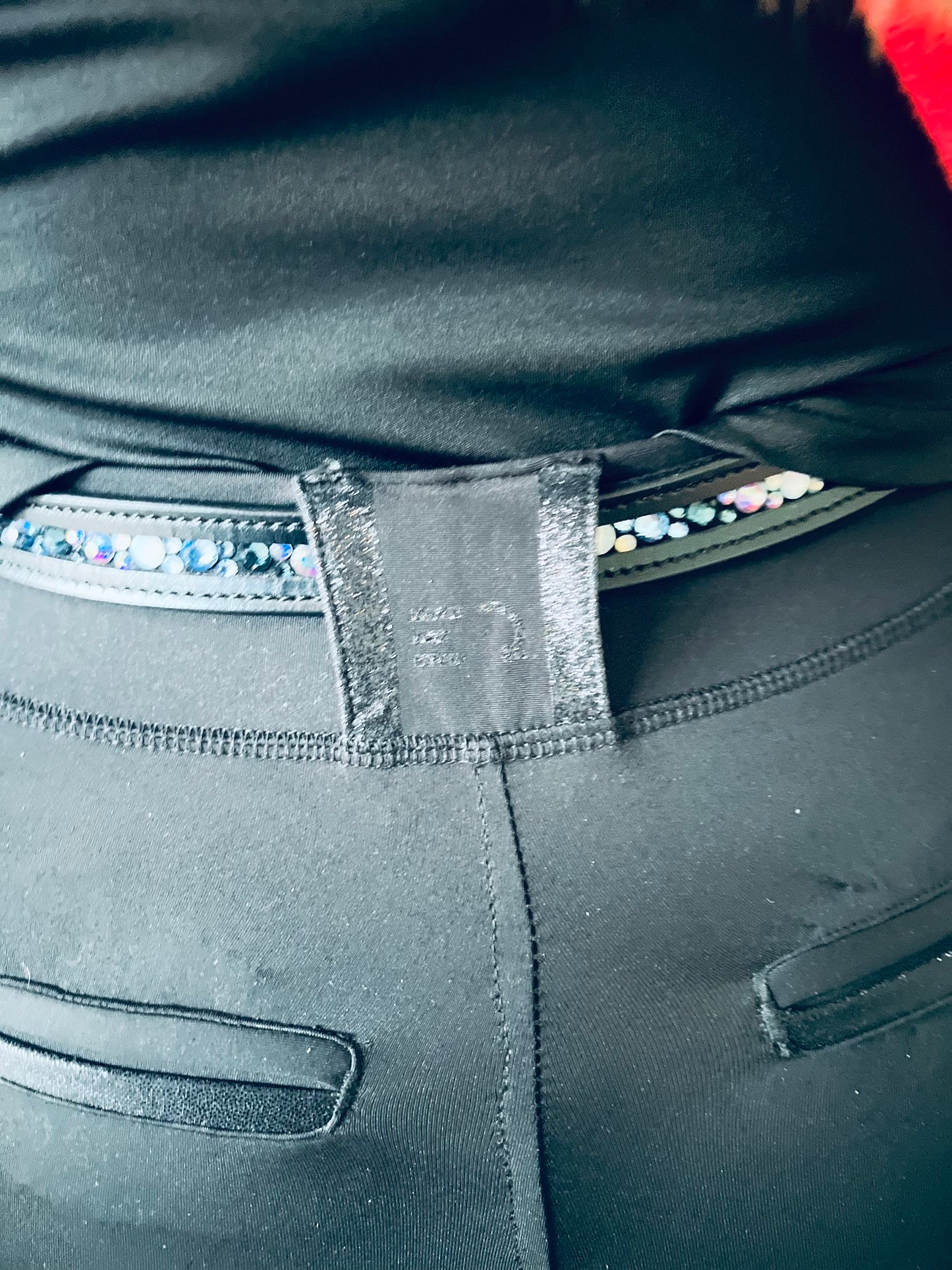 Lyra Reitleggings -Glitzer  Black