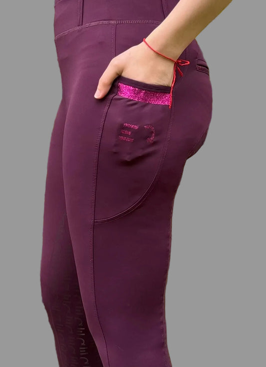 Lyra Reitleggings -  Ruby Glow