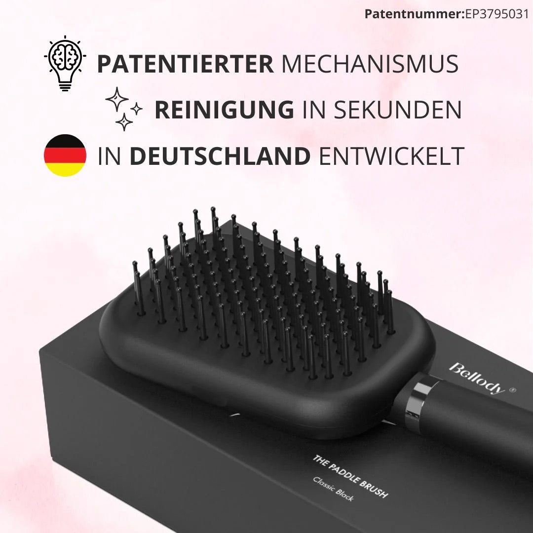 Haarbürste: Selbstreinigend & antistatisch